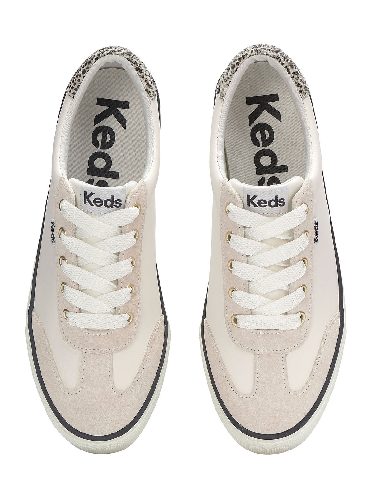 ZAPATILLA CUERO MUJER JUMP KICK BEIGE KEDS - 6