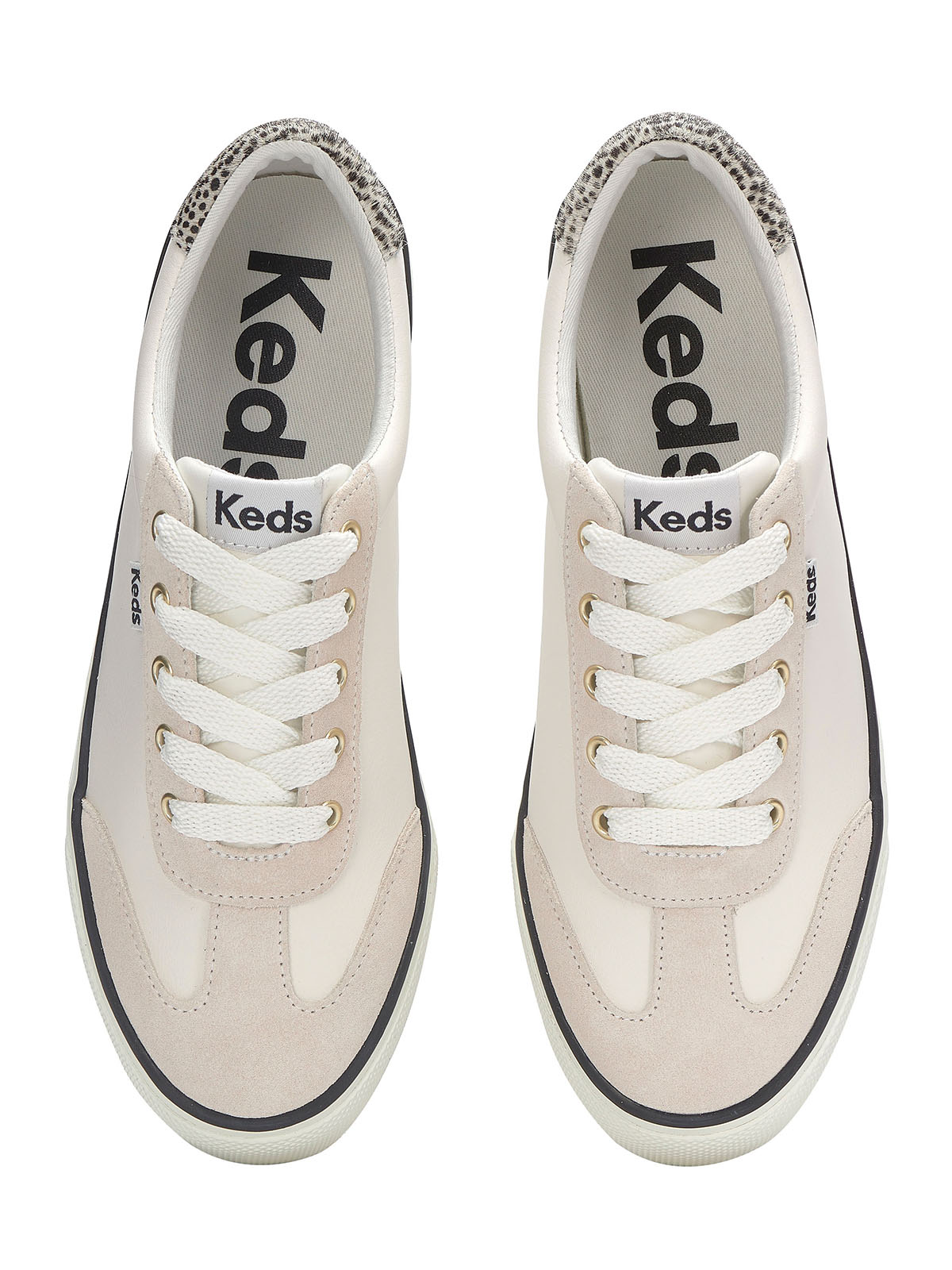 ZAPATILLA CUERO MUJER JUMP KICK BEIGE KEDS - 6