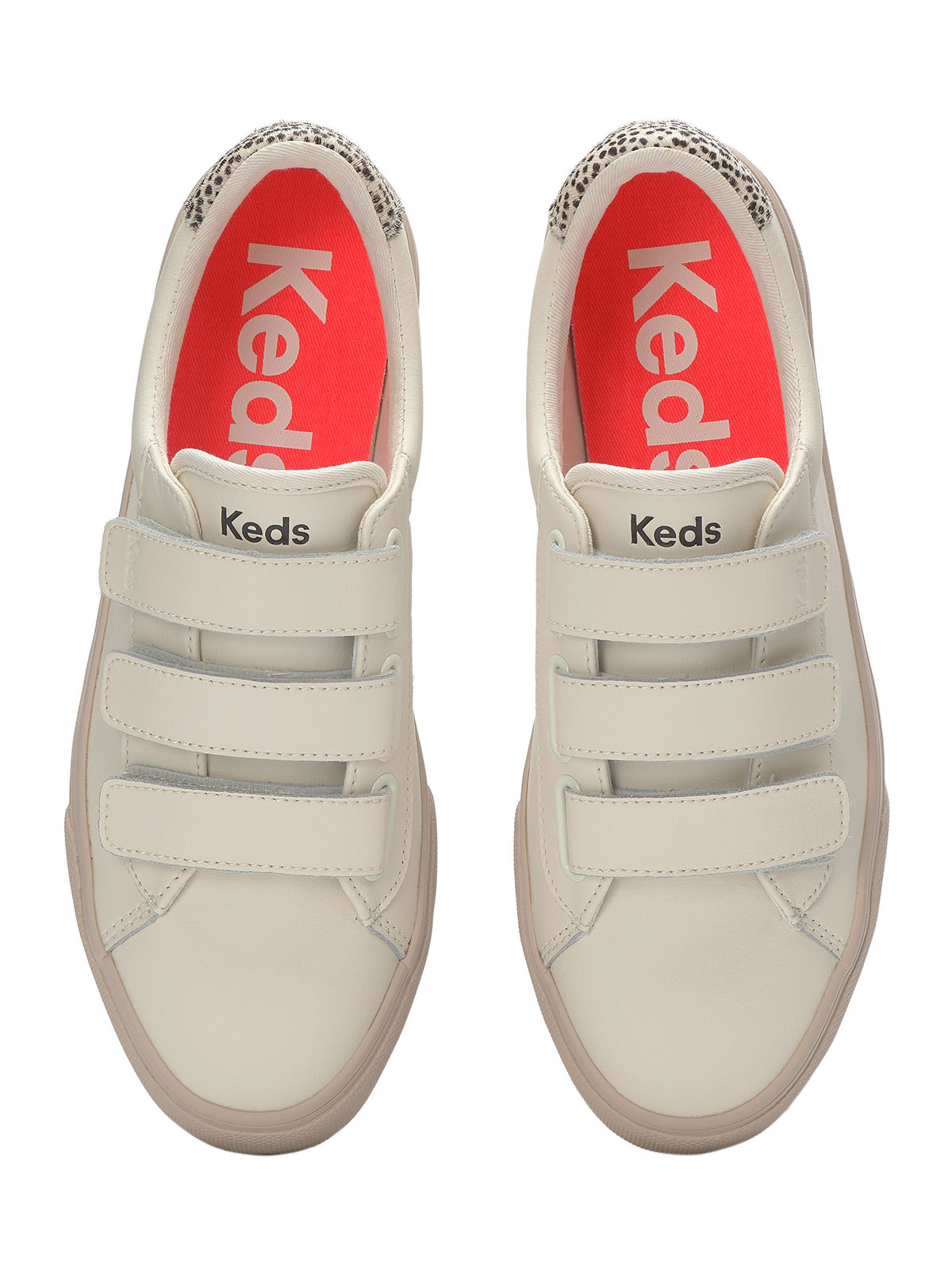 ZAPATILLA CUERO MUJER JUMP KICK CREMA KEDS - 5