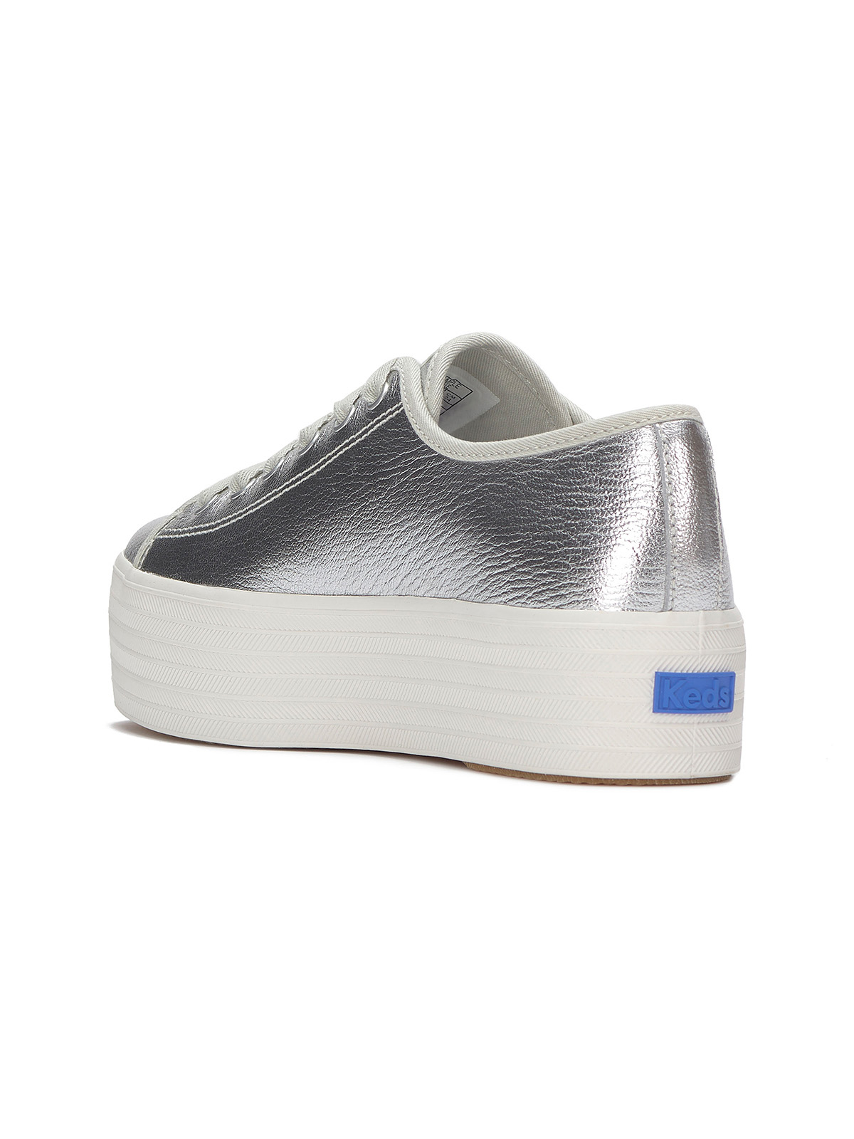 ZAPATILLA CUERO MUJER TRIPLE UP PLATEADO KEDS - 6