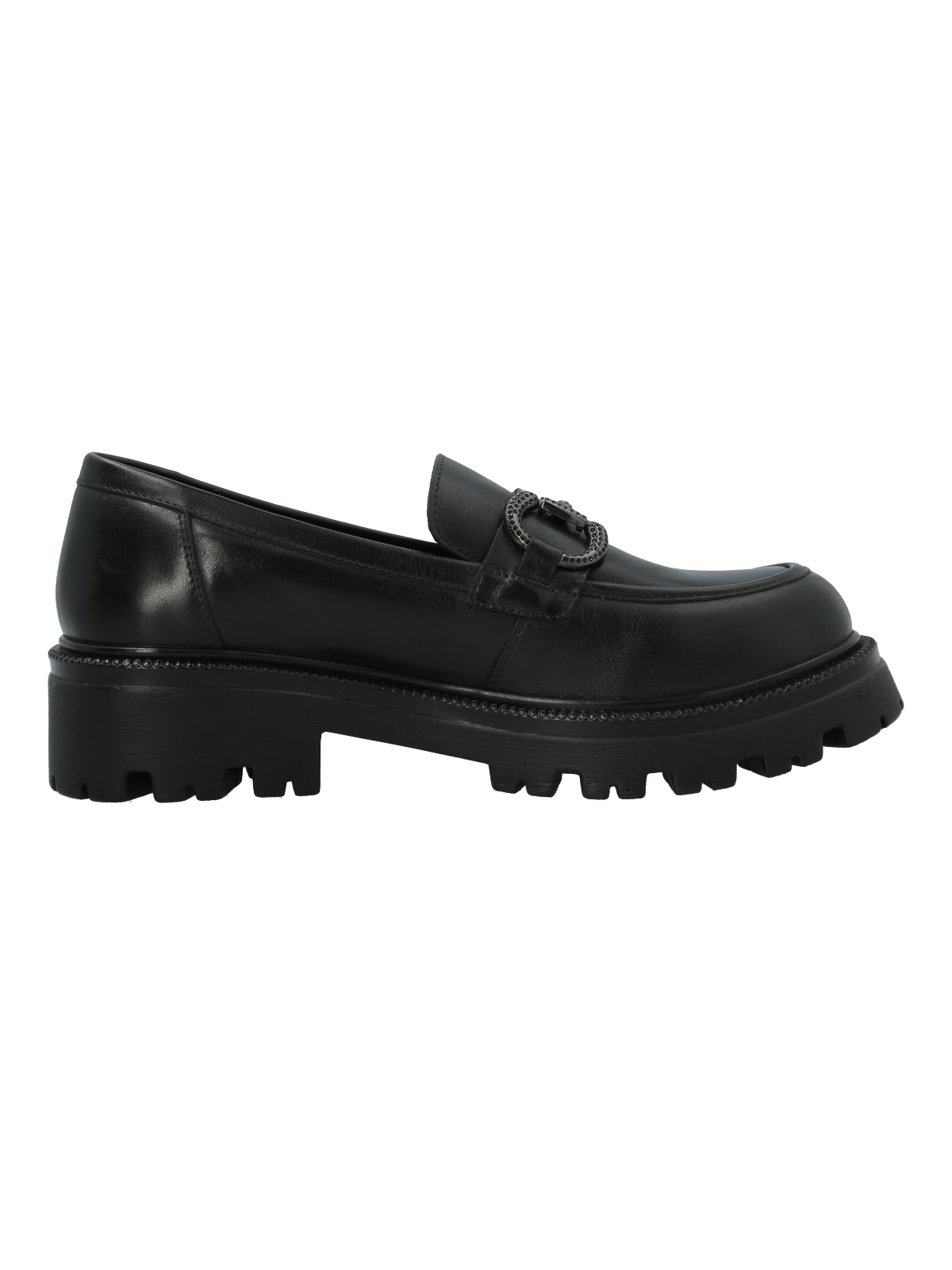 MOCASÍN ESCOLAR CUERO NEGRA NIÑA WILMA HUSH PUPPIES - 1