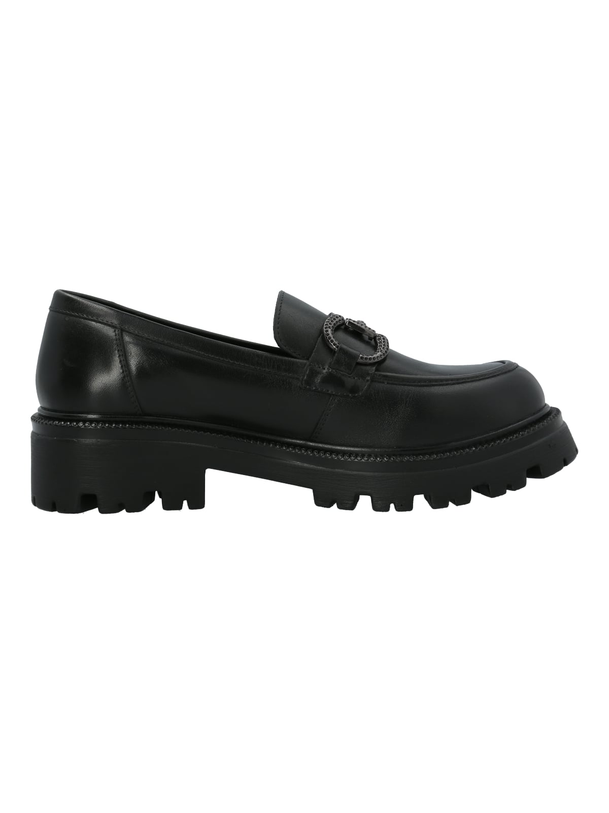 MOCASÍN ESCOLAR CUERO NEGRA NIÑA WILMA HUSH PUPPIES - 1