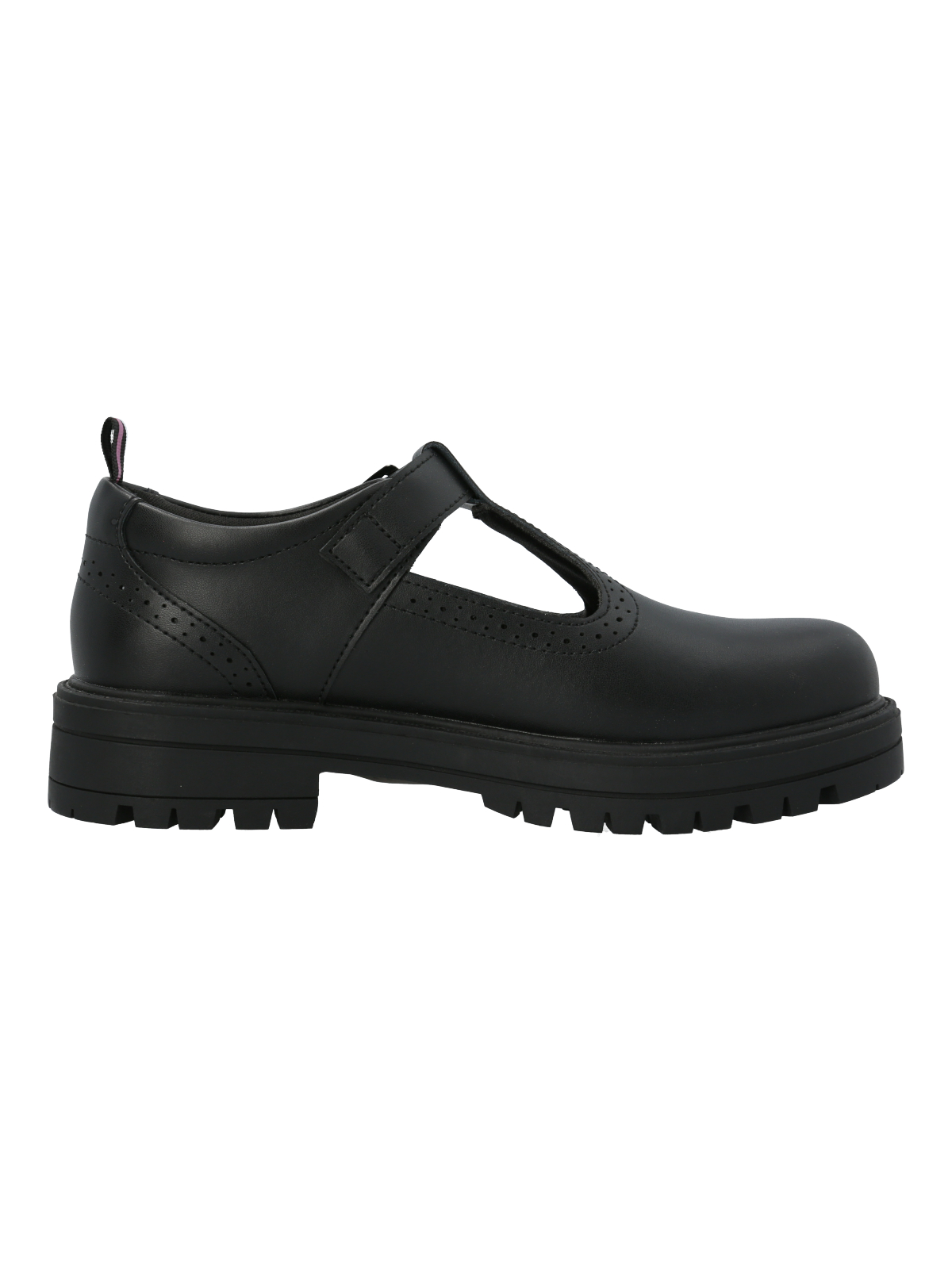 GUILLERMINA ESCOLAR CUERO NEGRA NIÑA HOLLY HUSH PUPPIES - 1