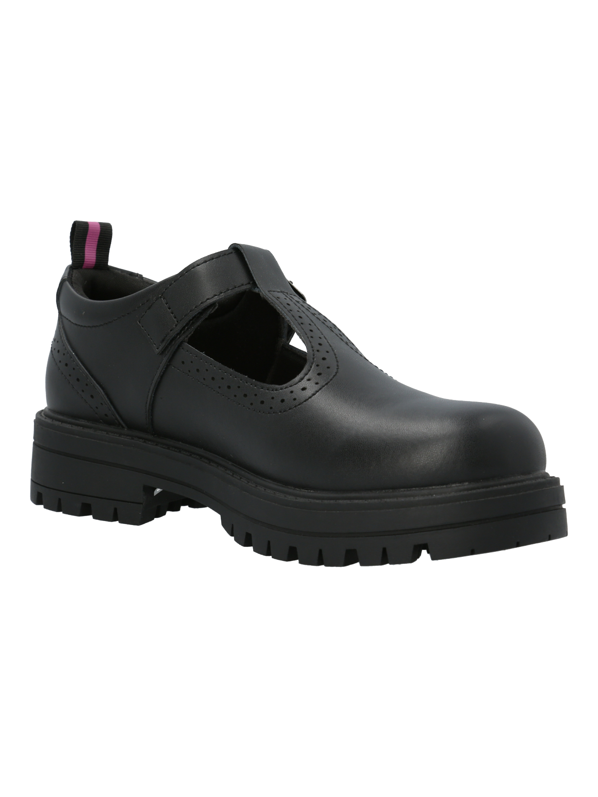 GUILLERMINA ESCOLAR CUERO NEGRA NIÑA HOLLY HUSH PUPPIES - 4