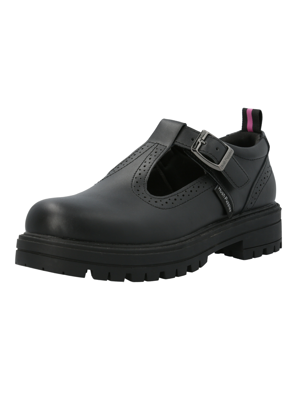 GUILLERMINA ESCOLAR CUERO NEGRA NIÑA HOLLY HUSH PUPPIES - 6