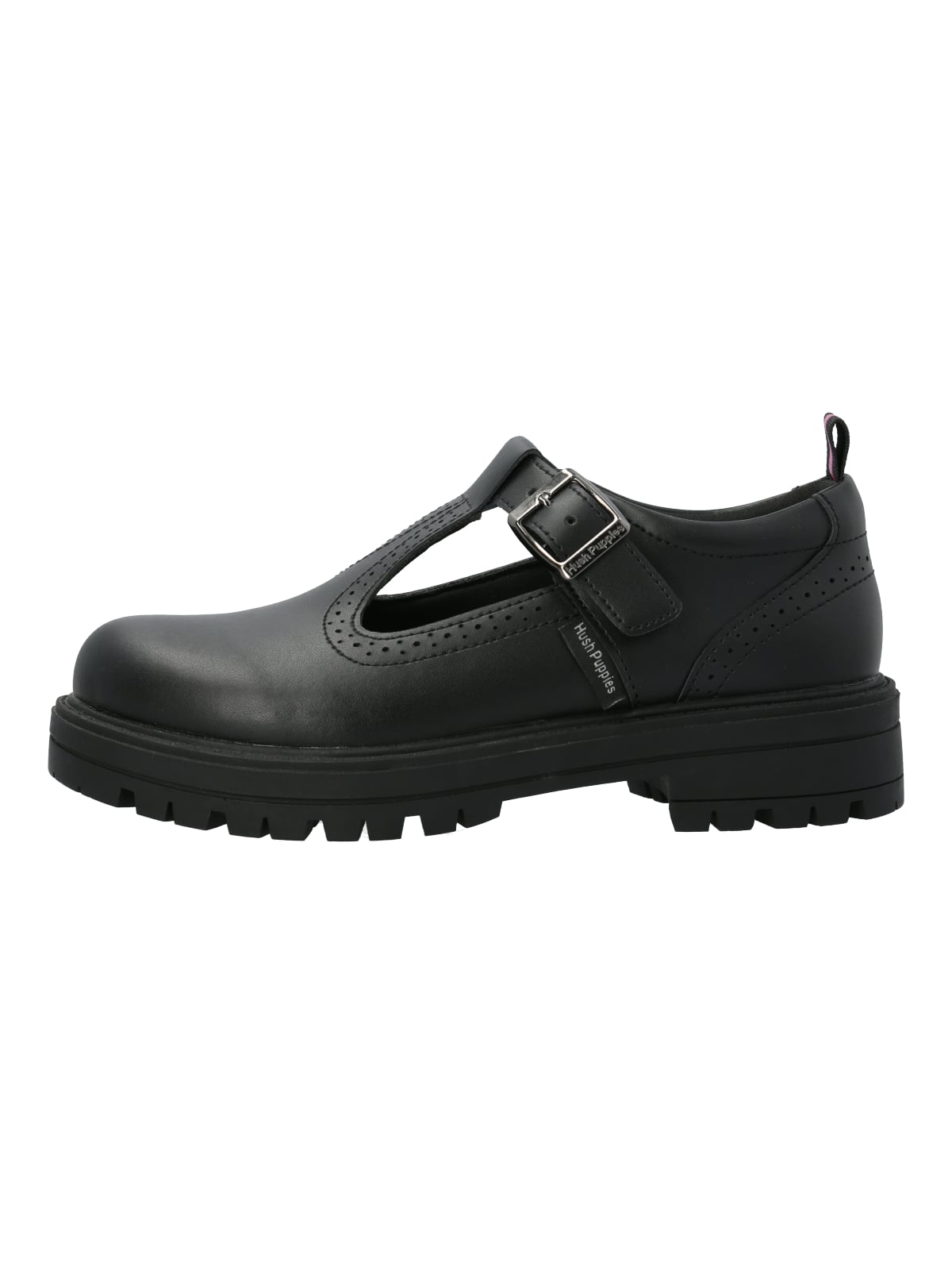 GUILLERMINA ESCOLAR CUERO NEGRA NIÑA HOLLY HUSH PUPPIES - 7