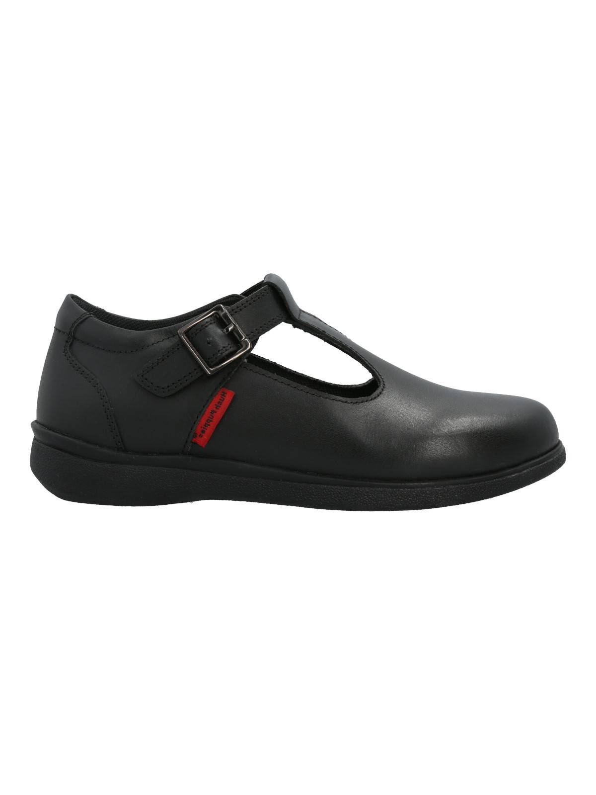 GUILLERMINA ESCOLAR CUERO NEGRA NIÑA GIGI HUSH PUPPIES - 1