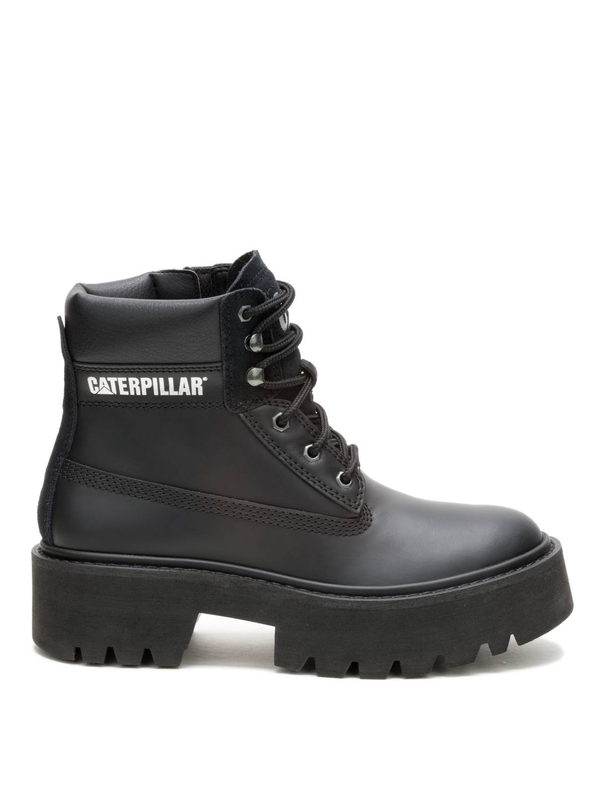 BOTIN CUERO MUJER COLORADO MAX 6 ZIP NEGRO CAT - 2