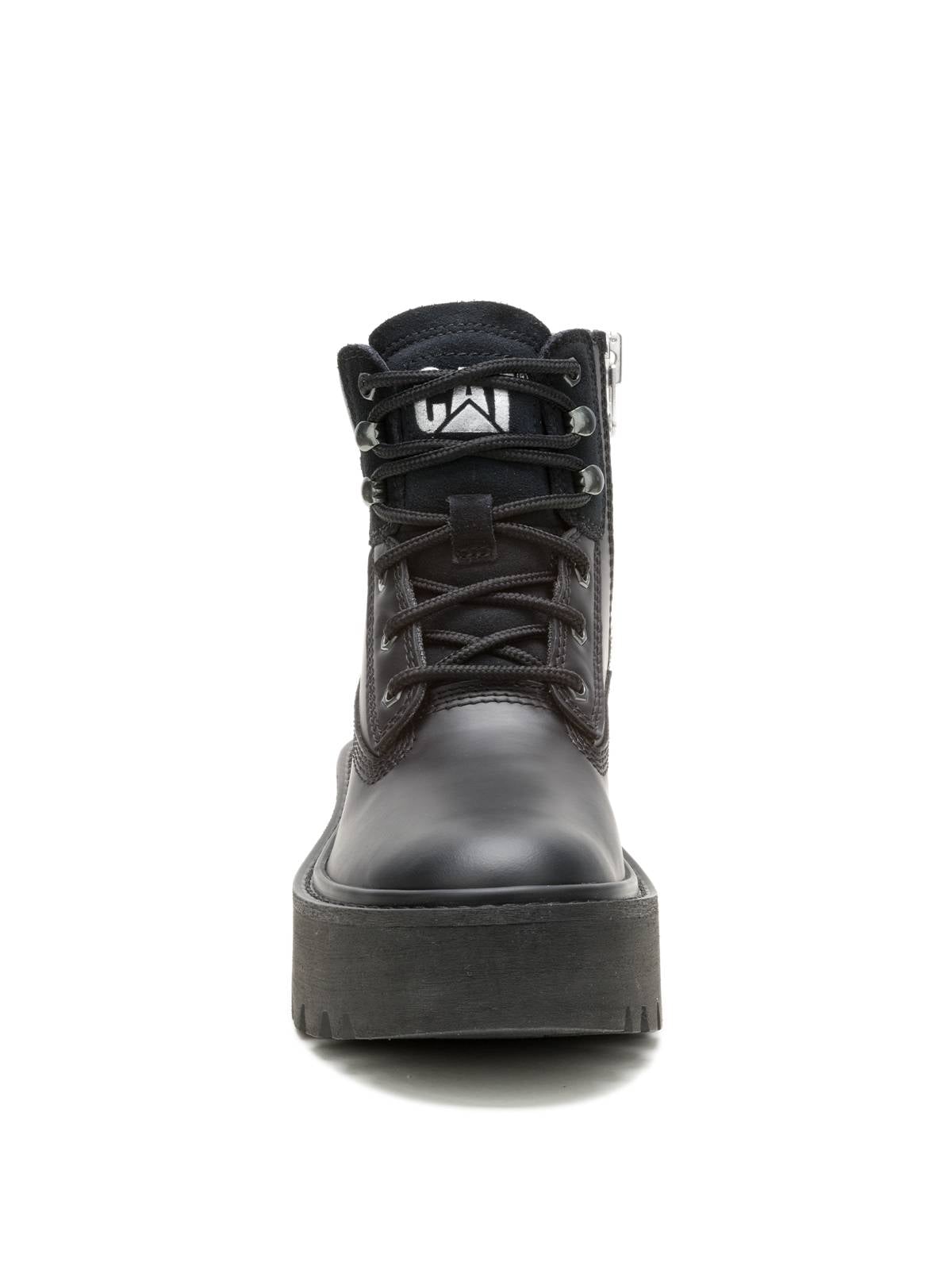 BOTIN CUERO MUJER COLORADO MAX 6 ZIP NEGRO CAT - 5