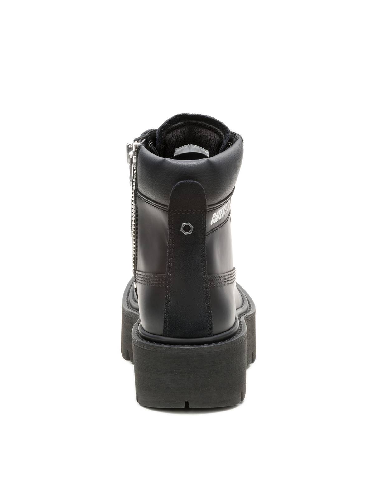 BOTIN CUERO MUJER COLORADO MAX 6 ZIP NEGRO CAT - 6