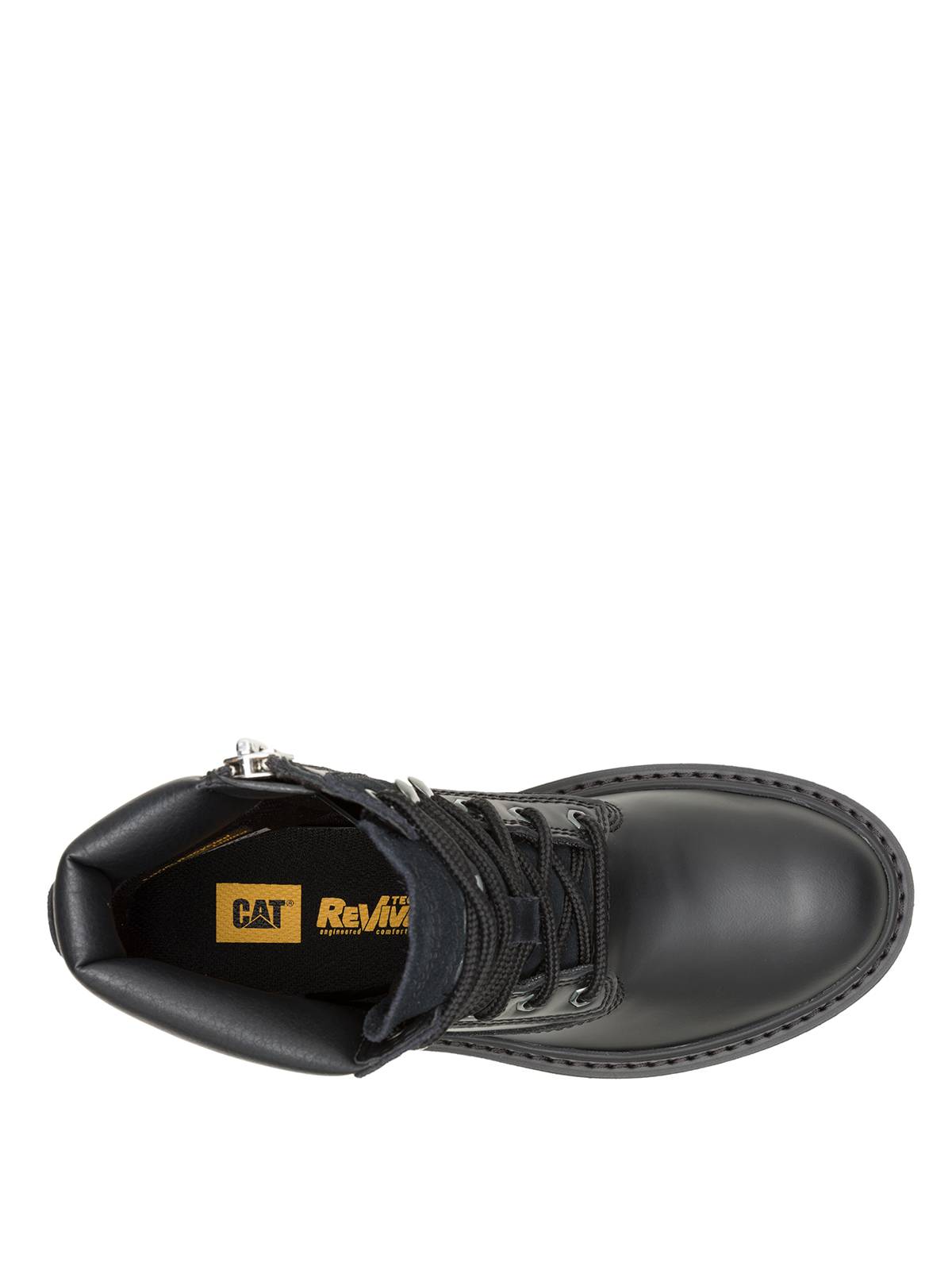 BOTIN CUERO MUJER COLORADO MAX 6 ZIP NEGRO CAT - 7