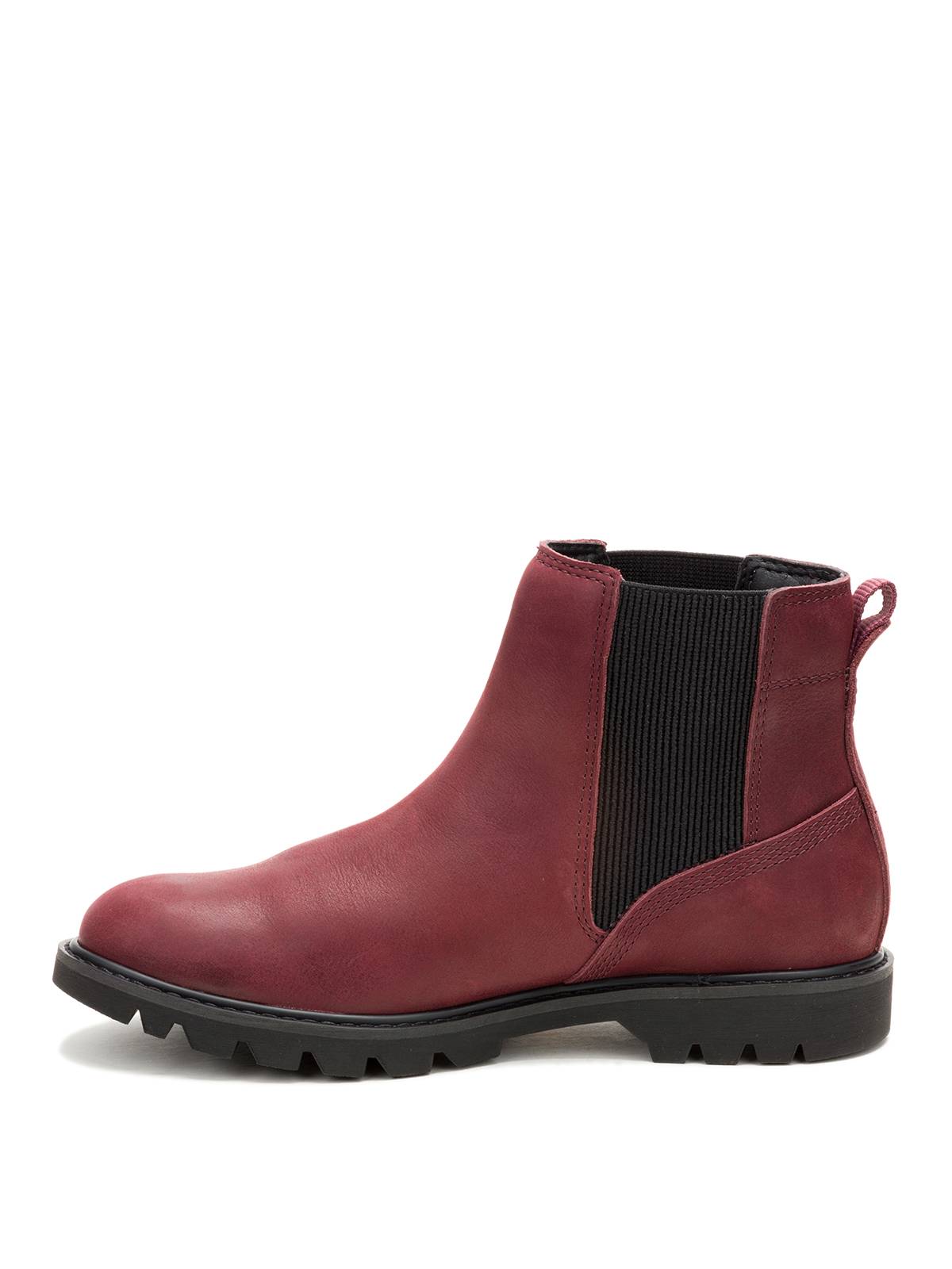 BOTIN CUERO MUJER COLORADO CHELSEA BURDEO CAT - 4