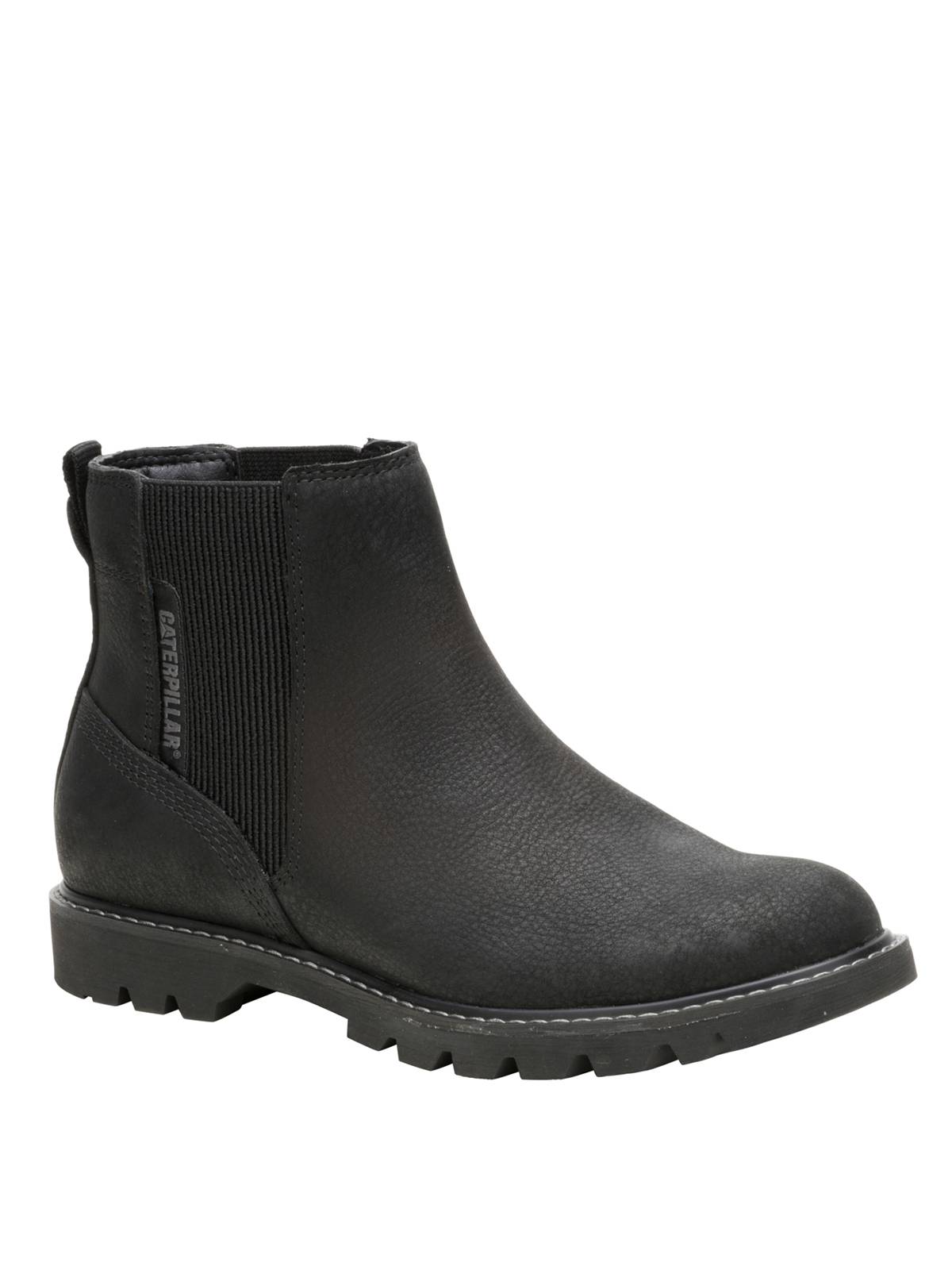 BOTIN CUERO MUJER COLORADO CHELSEA NEGRO CAT - 1