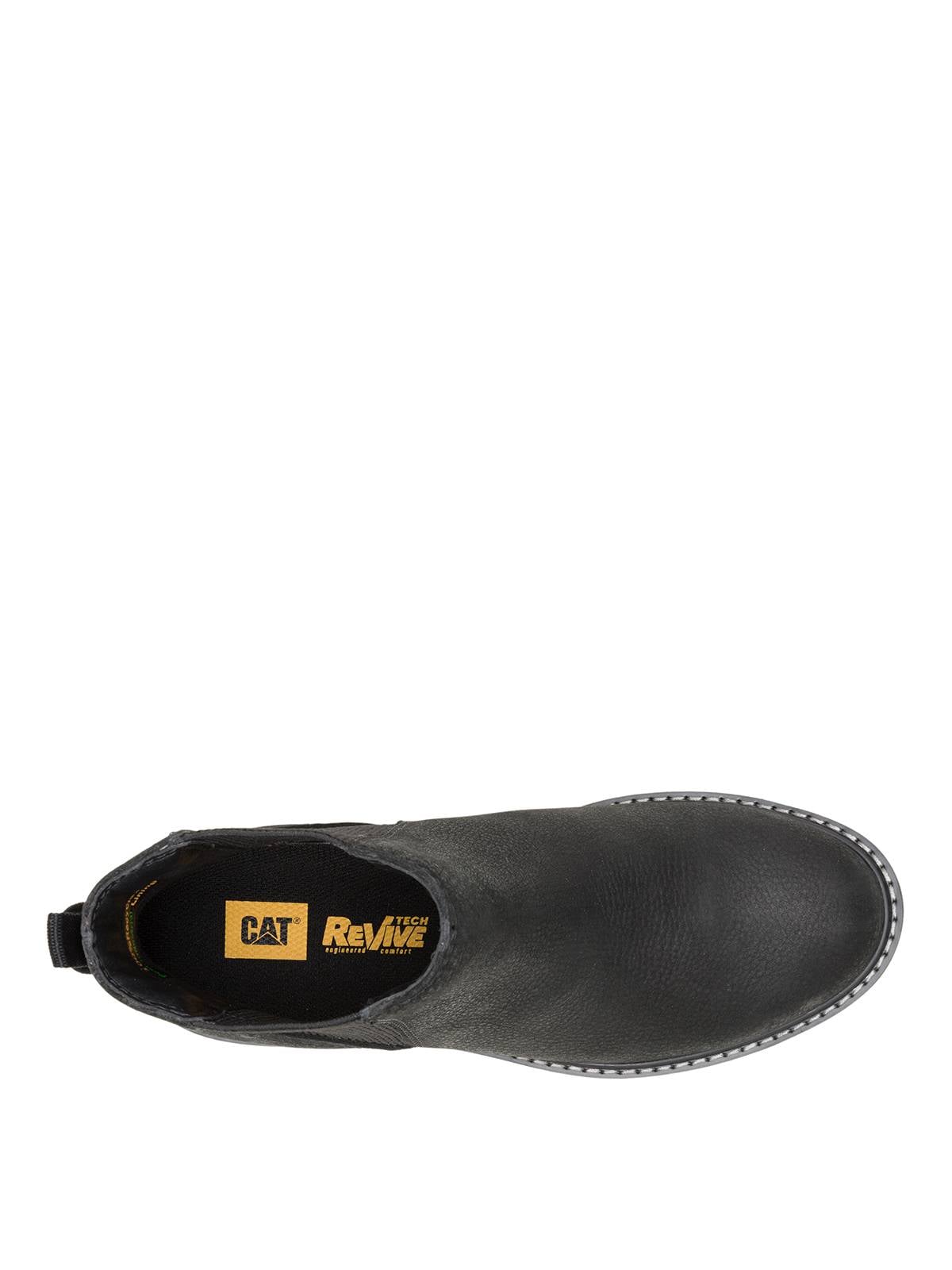 BOTIN CUERO MUJER COLORADO CHELSEA NEGRO CAT - 7
