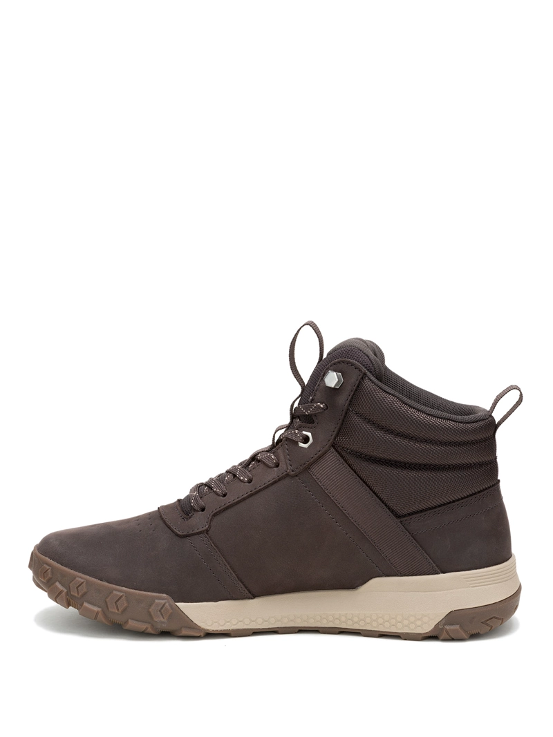 BOTIN IMPERMEABLE CUERO HOMBRE HEX READY MID CAFE  CAT - 4