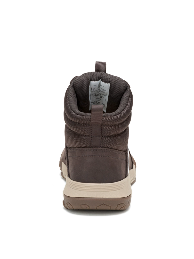BOTIN IMPERMEABLE CUERO HOMBRE HEX READY MID CAFE  CAT - 6
