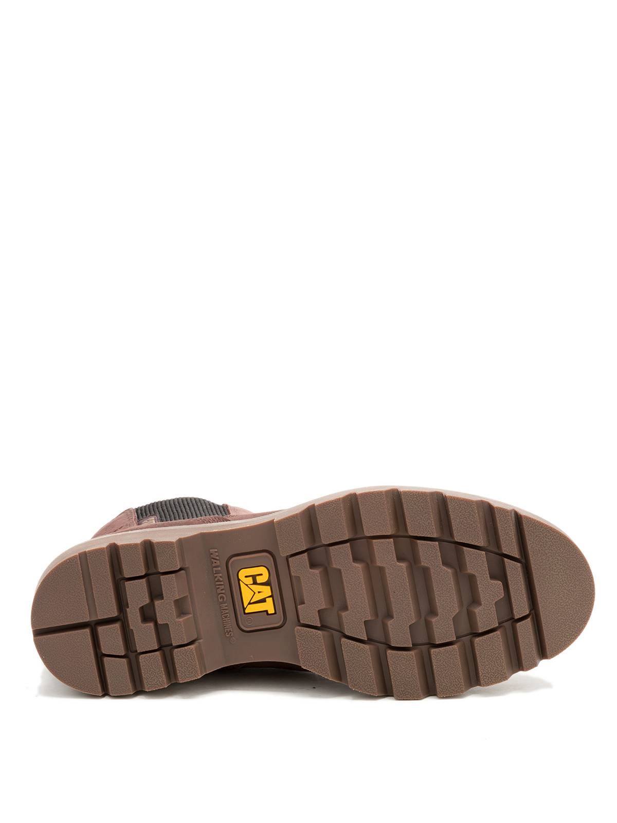 BOTIN CUERO MUJER COLORADO CHELSEA MARRON OSCURO CAT - 8