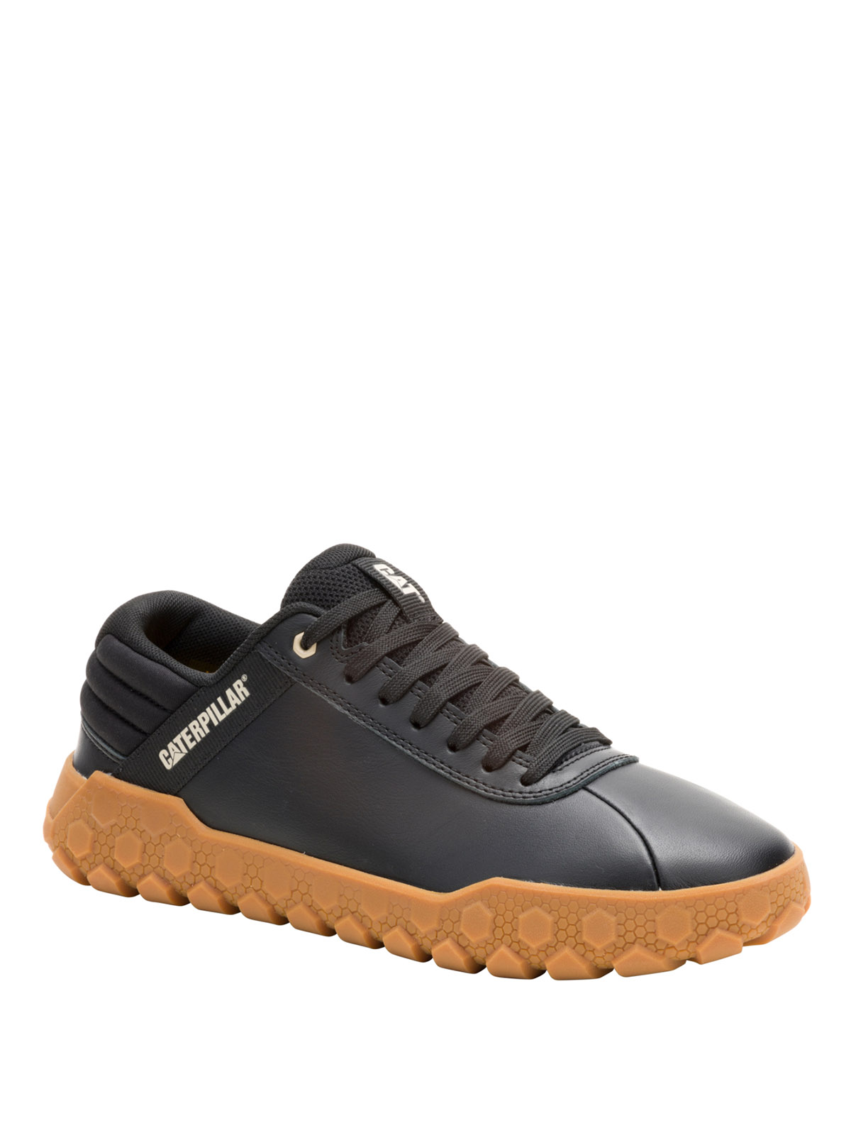 ZAPATILLA CUERO MUJER HEX PLUS NEGRO CAT - 1