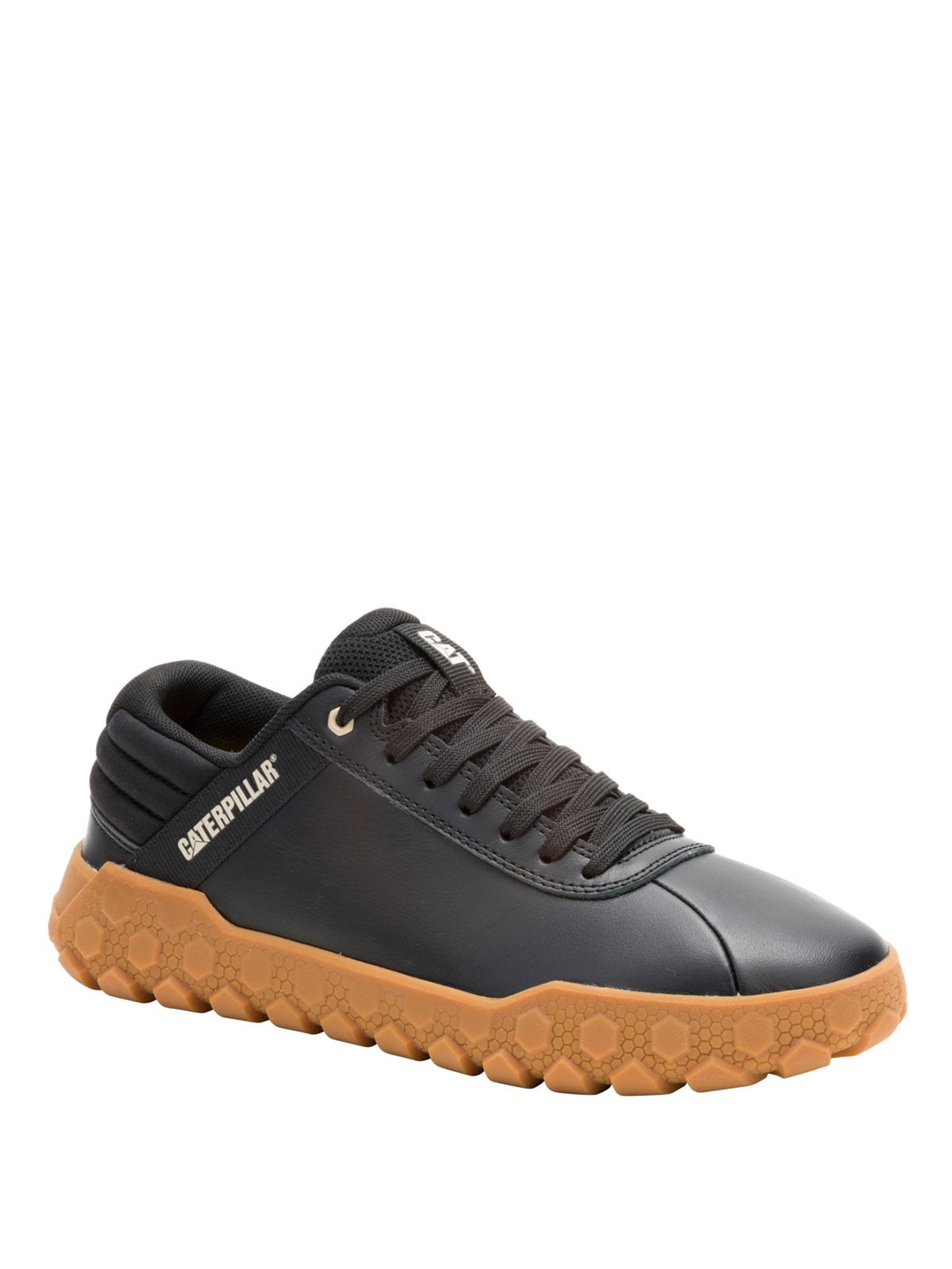 ZAPATILLA CUERO MUJER HEX PLUS NEGRO CAT - 1