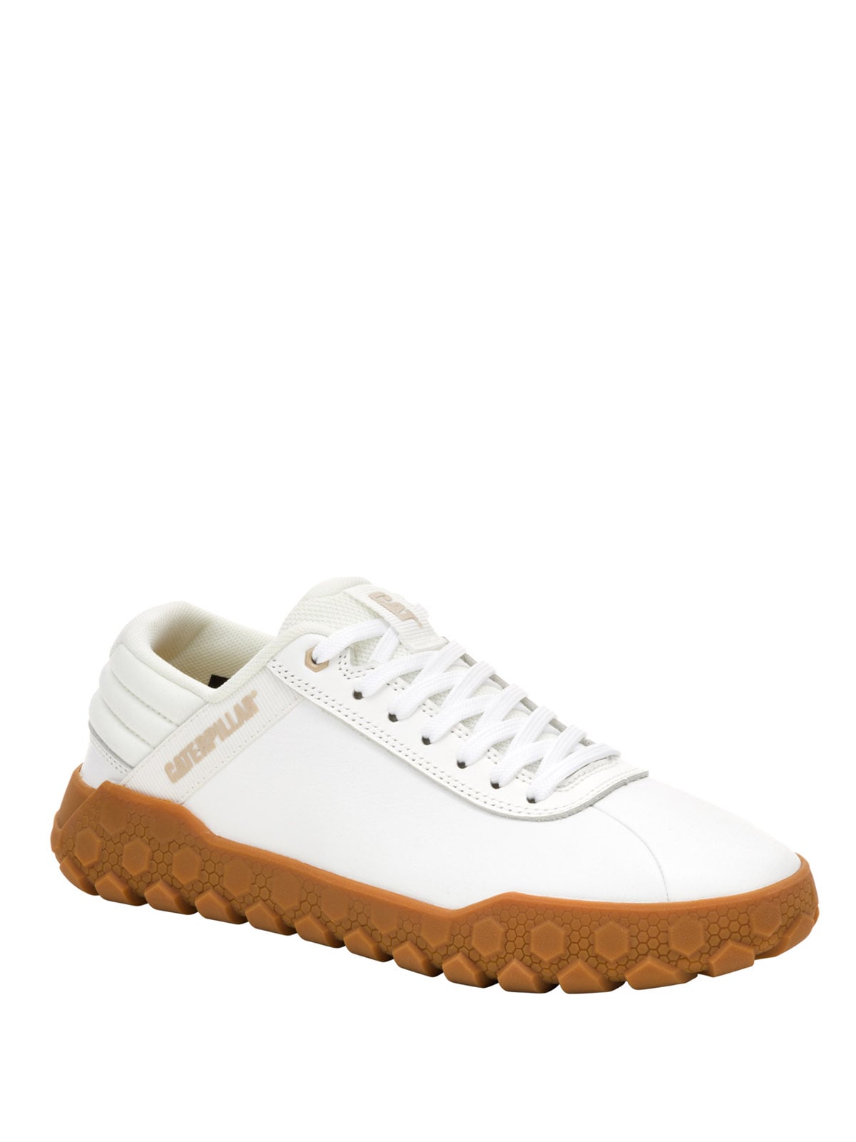 ZAPATILLA CUERO MUJER HEX PLUS BLANCO CAT - 1