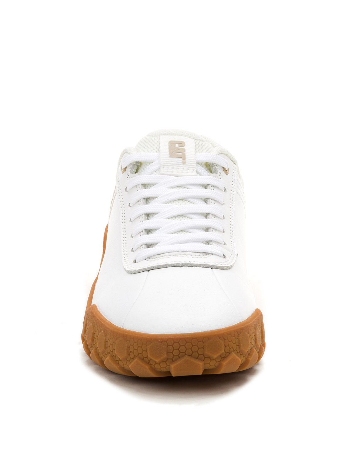 ZAPATILLA CUERO MUJER HEX PLUS BLANCO CAT - 5