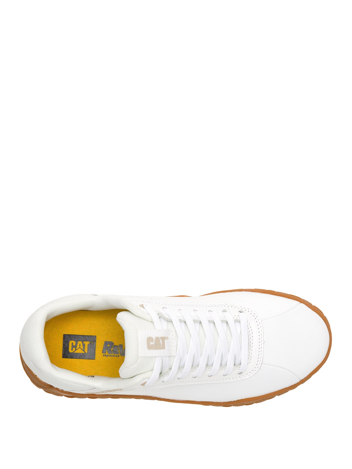 ZAPATILLA CUERO MUJER HEX PLUS BLANCO CAT - 7