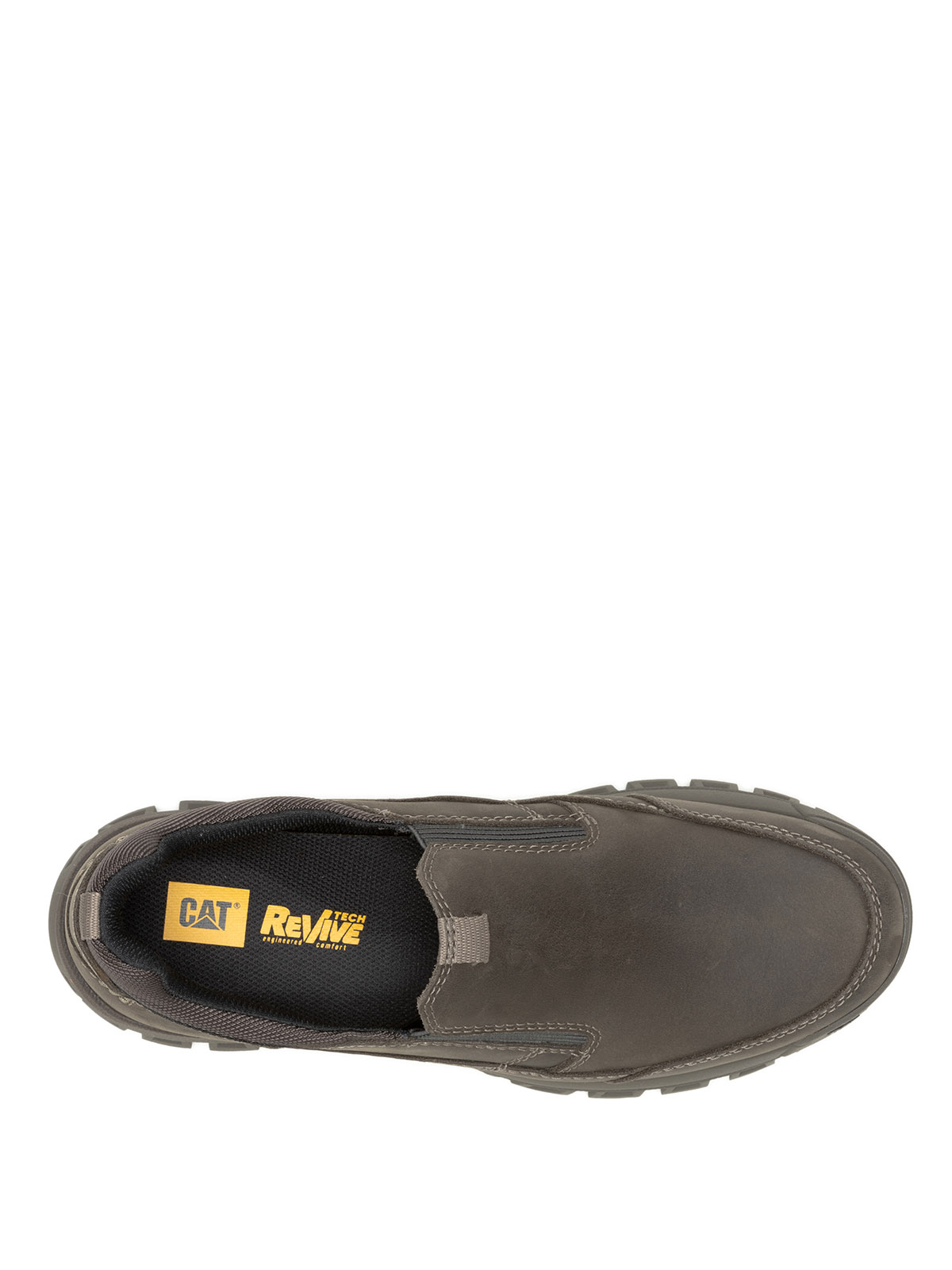 ZAPATILLA CUERO HOMBRE THRESHOLD SLIP ON GRIS PARDO CAT - 7