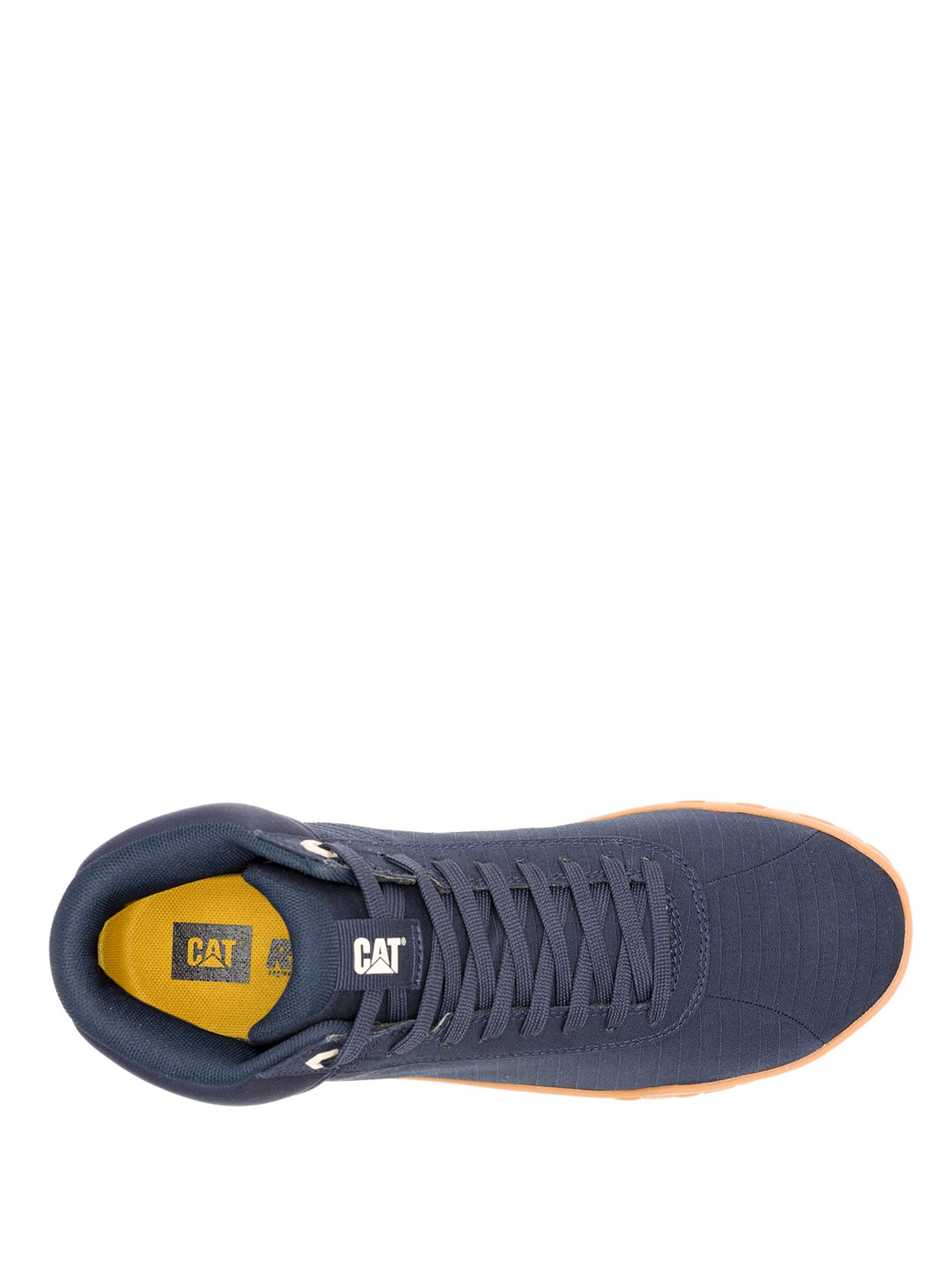 ZAPATILLA CON CAÑA HOMBRE HEX PLUS MID CANVAS AZUL CAT - 7