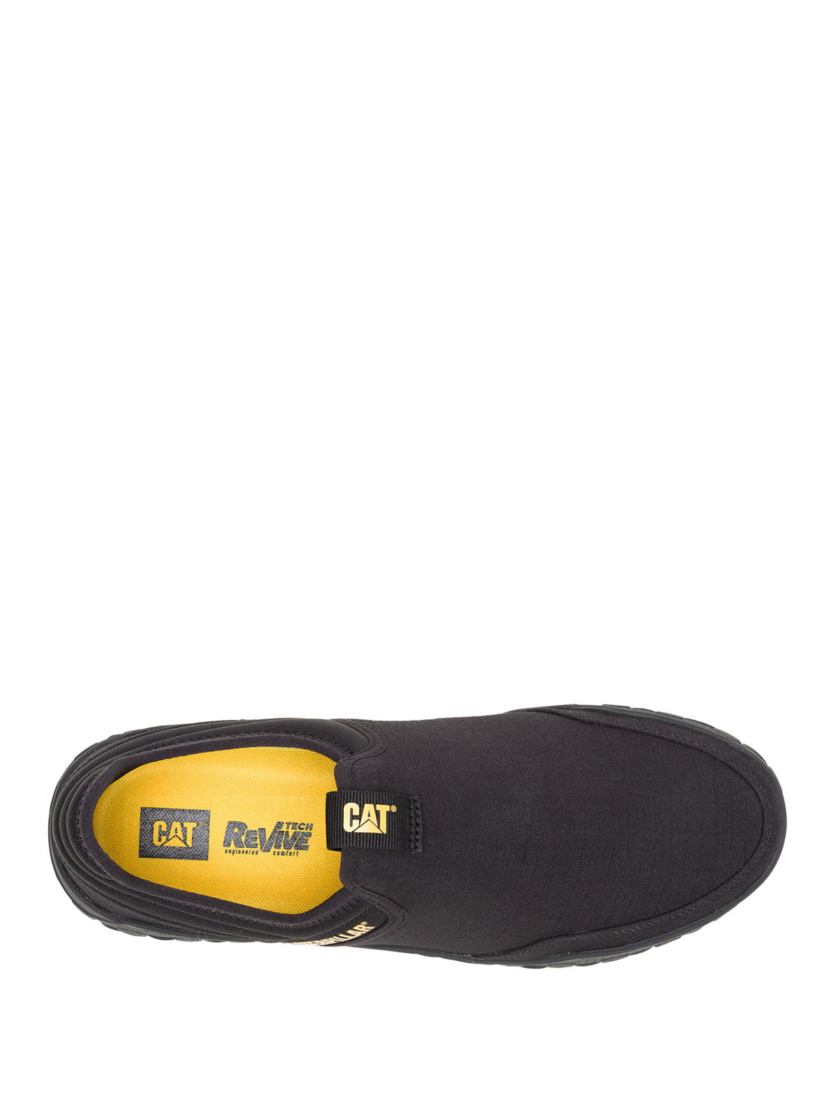 ZAPATILLA CUERO HOMBRE HEX PLUS SLIP ON NEGRO CAT - 7