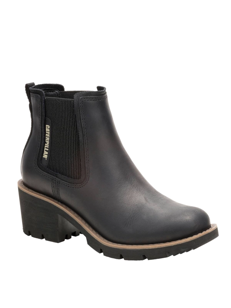BOTIN CUERO MUJER REWRITE CHELSEA EN COLOR NEGRO CAT - 1
