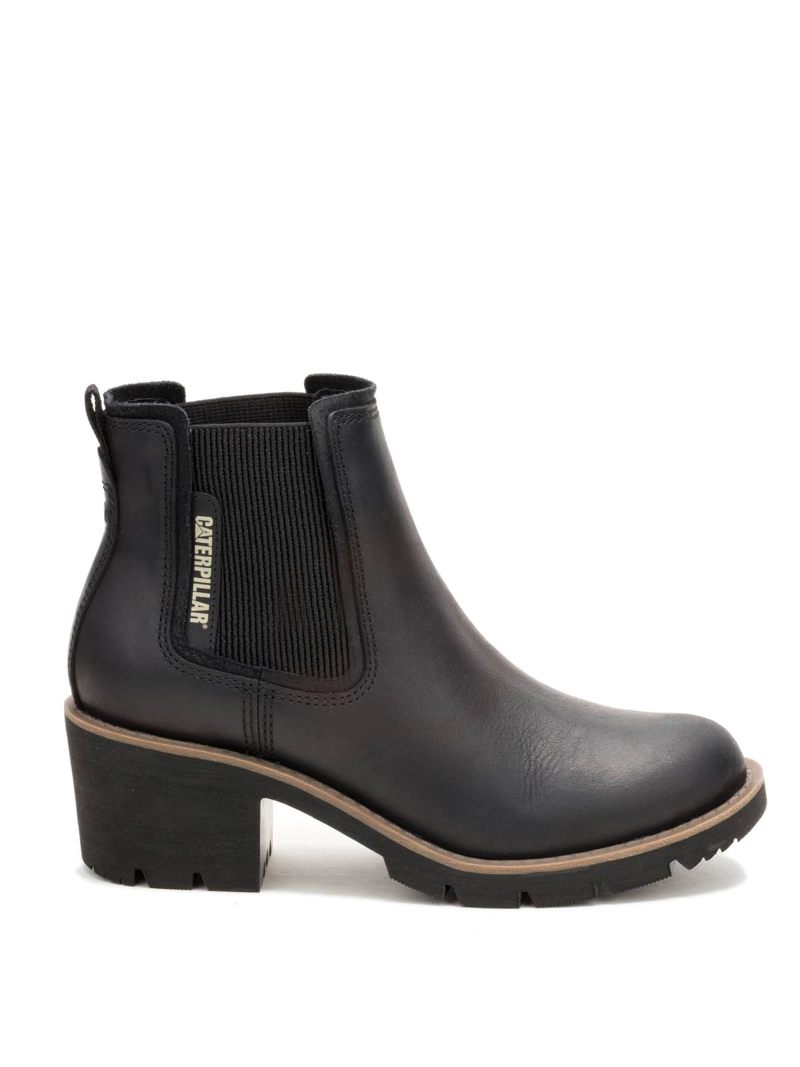 BOTIN CUERO MUJER REWRITE CHELSEA EN COLOR NEGRO CAT - 2