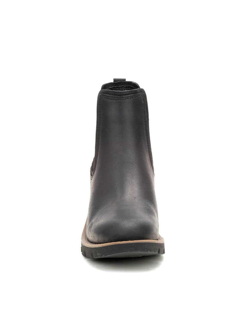 BOTIN CUERO MUJER REWRITE CHELSEA EN COLOR NEGRO CAT - 5