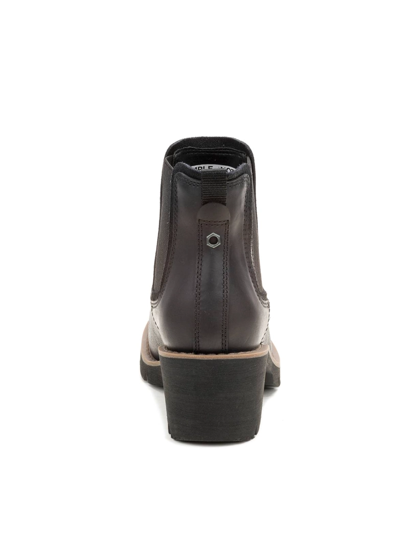 BOTIN CUERO MUJER REWRITE CHELSEA EN COLOR NEGRO CAT - 6