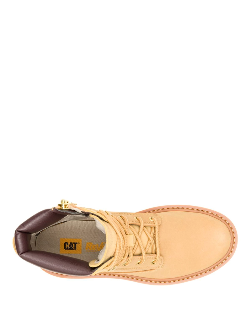BOTIN CUERO MUJER COLORADO MAX 6 ZIP CAFE  CLARO CAT - 7