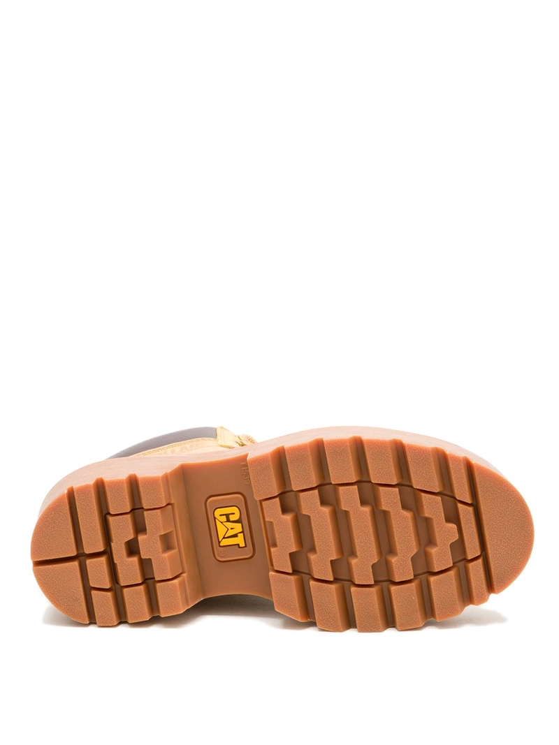 BOTIN CUERO MUJER COLORADO MAX 6 ZIP CAFE  CLARO CAT - 8