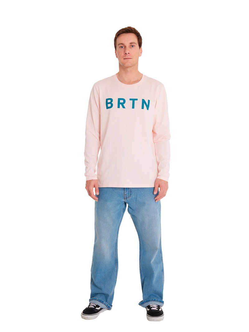 POLERA MANGA LARGA ALGODÓN HOMBRE BURTON DURAZNO LONG SL DAMASCO - 4
