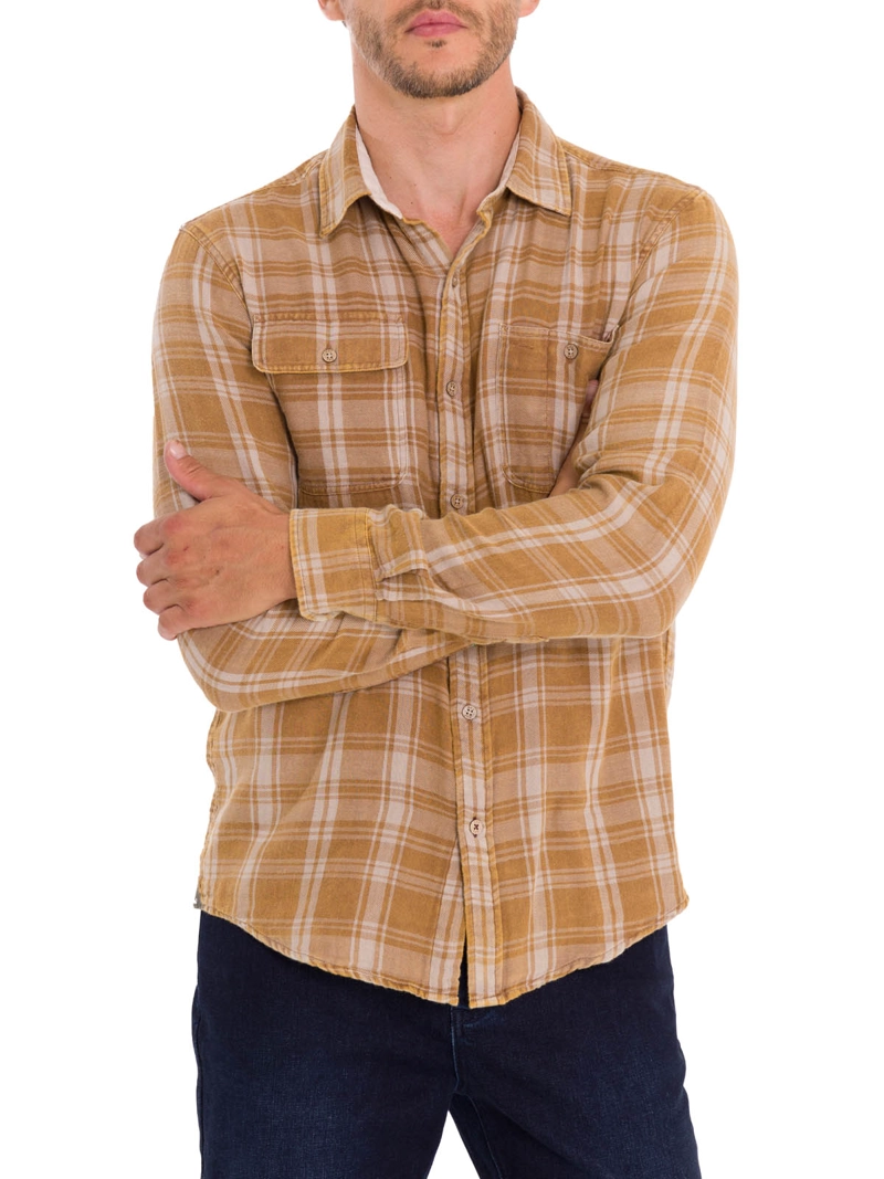 CAMISA ALGODÓN ORGÁNICO HOMBRE ROCKFORD BEIGE BRADFORD - 5