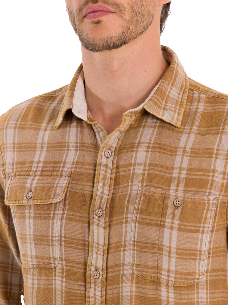 CAMISA ALGODÓN ORGÁNICO HOMBRE ROCKFORD BEIGE BRADFORD - 8