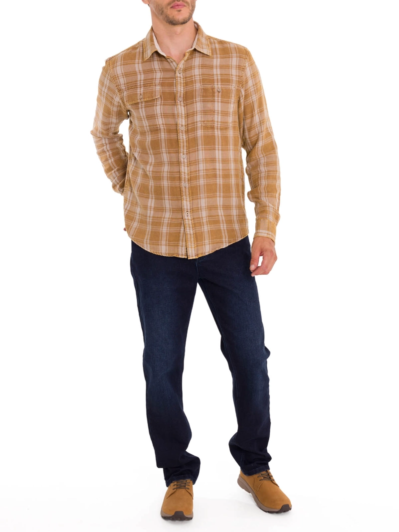 CAMISA ALGODÓN ORGÁNICO HOMBRE ROCKFORD BEIGE BRADFORD - 9