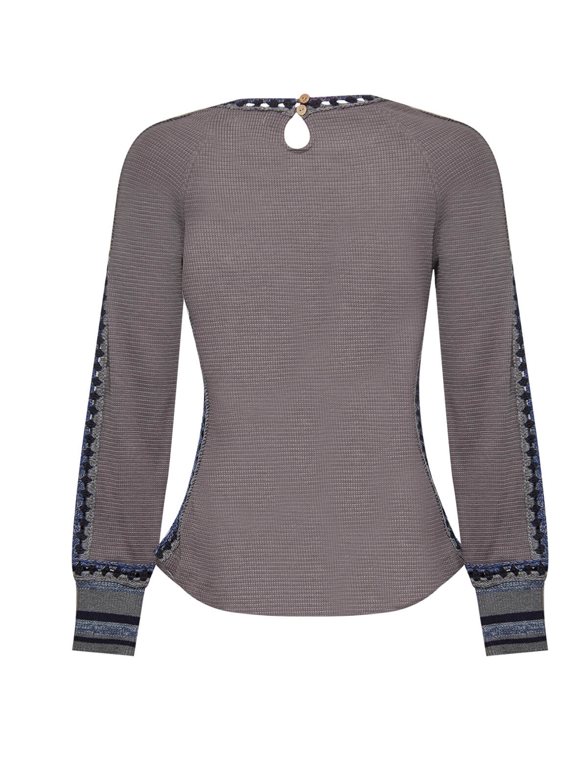 POLERA ALGODÓN ORGÁNICO MUJER ROCKFORD AZUL MAROMA - 2