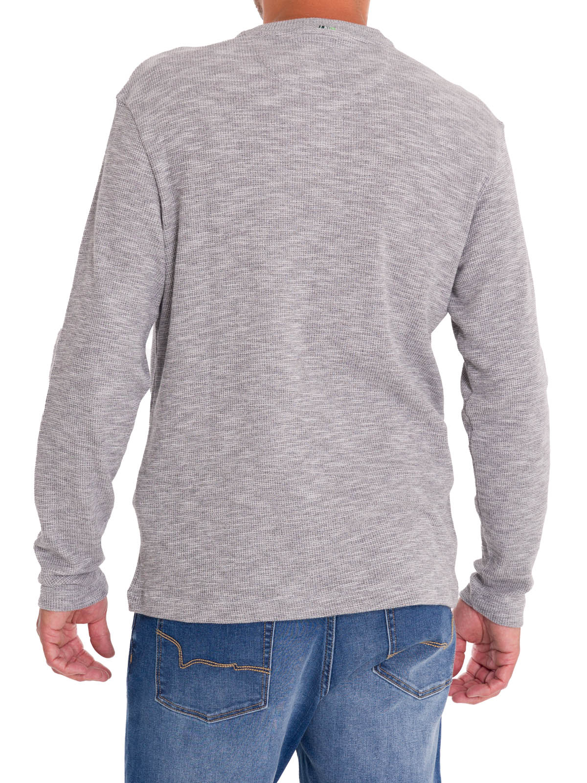 POLERA ALGODÓN ORGÁNICO HOMBRE ROCKFORD GRIS WAFLE - 4
