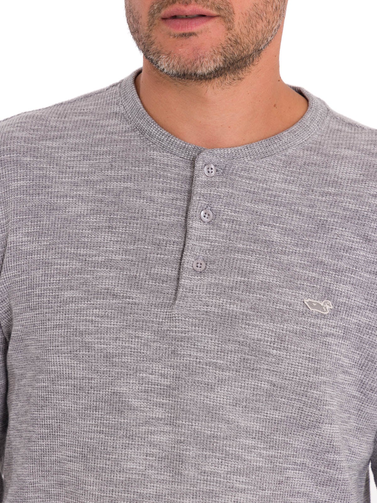 POLERA ALGODÓN ORGÁNICO HOMBRE ROCKFORD GRIS WAFLE - 5
