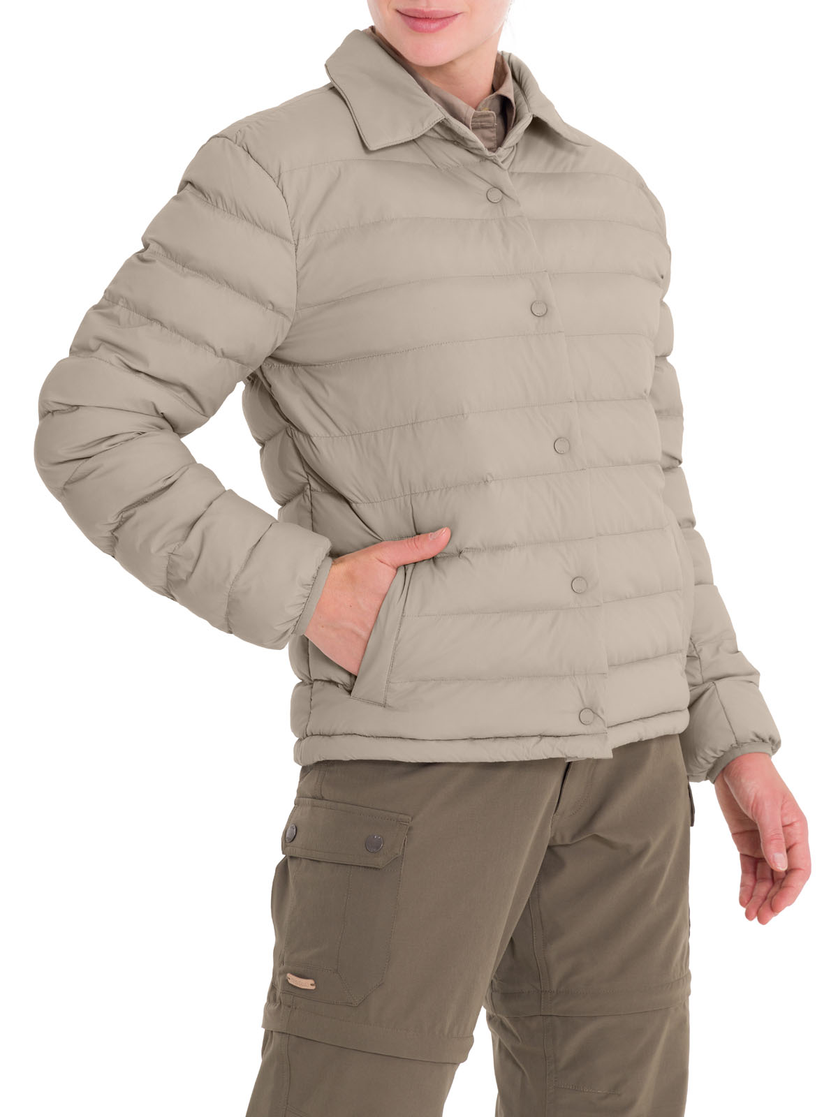 PARKA MUJER ROCKFORD BEIGE THERMORE EIKO - 5