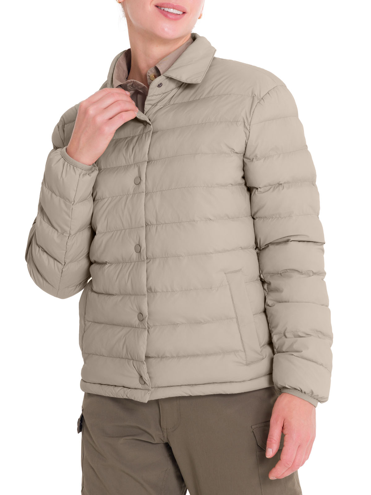 PARKA MUJER ROCKFORD BEIGE THERMORE EIKO - 7