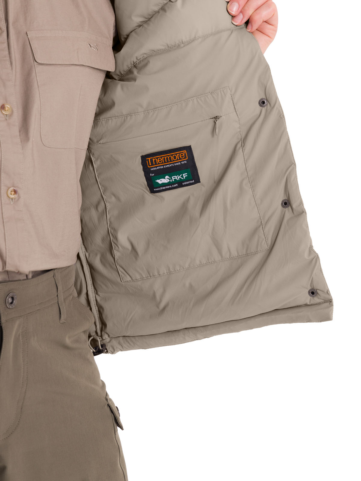 PARKA MUJER ROCKFORD BEIGE THERMORE EIKO - 8