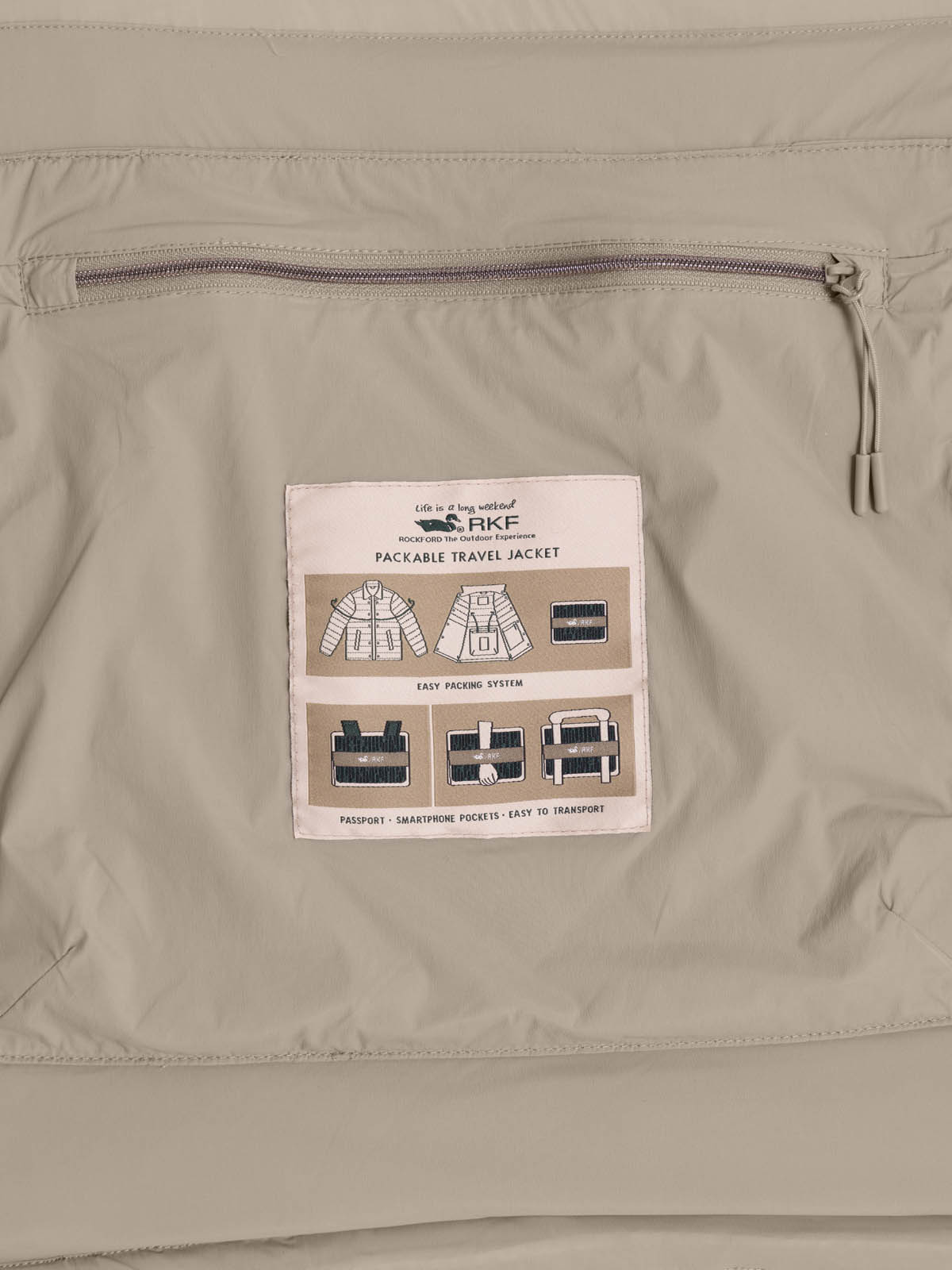 PARKA MUJER ROCKFORD BEIGE THERMORE EIKO - 9