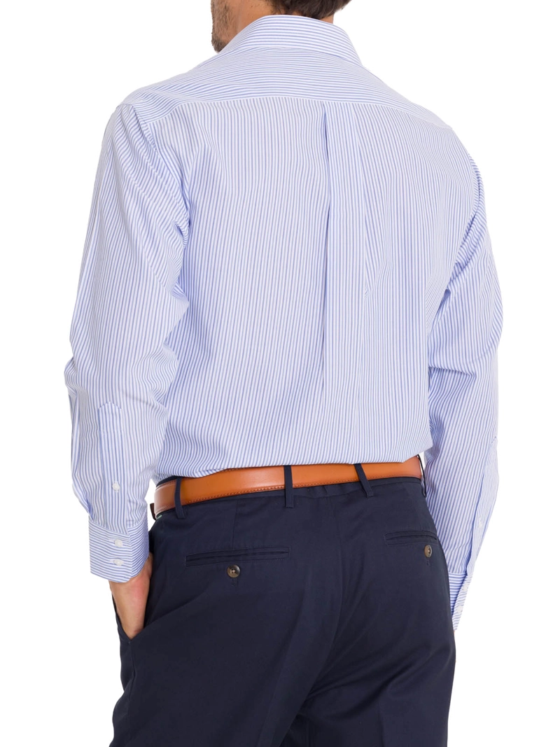 CAMISA ALGODÓN ORGÁNICO HOMBRE ROCKFORD BLANCO CUELLO ITALIANO WF - 9