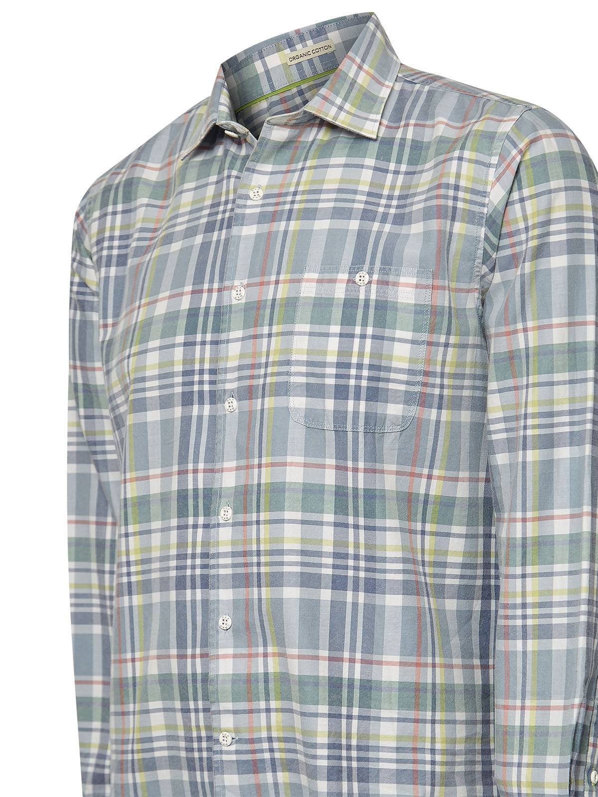 CAMISA ALGODÓN ORGÁNICO HOMBRE ROCKFORD AZUL ARBED - 4