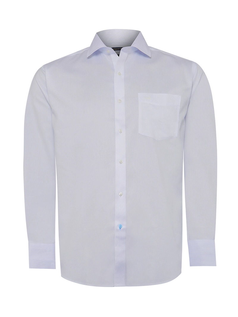 CAMISA ALGODÓN ORGÁNICO HOMBRE ROCKFORD BLANCO CUELLO ITALIANO WF - 2