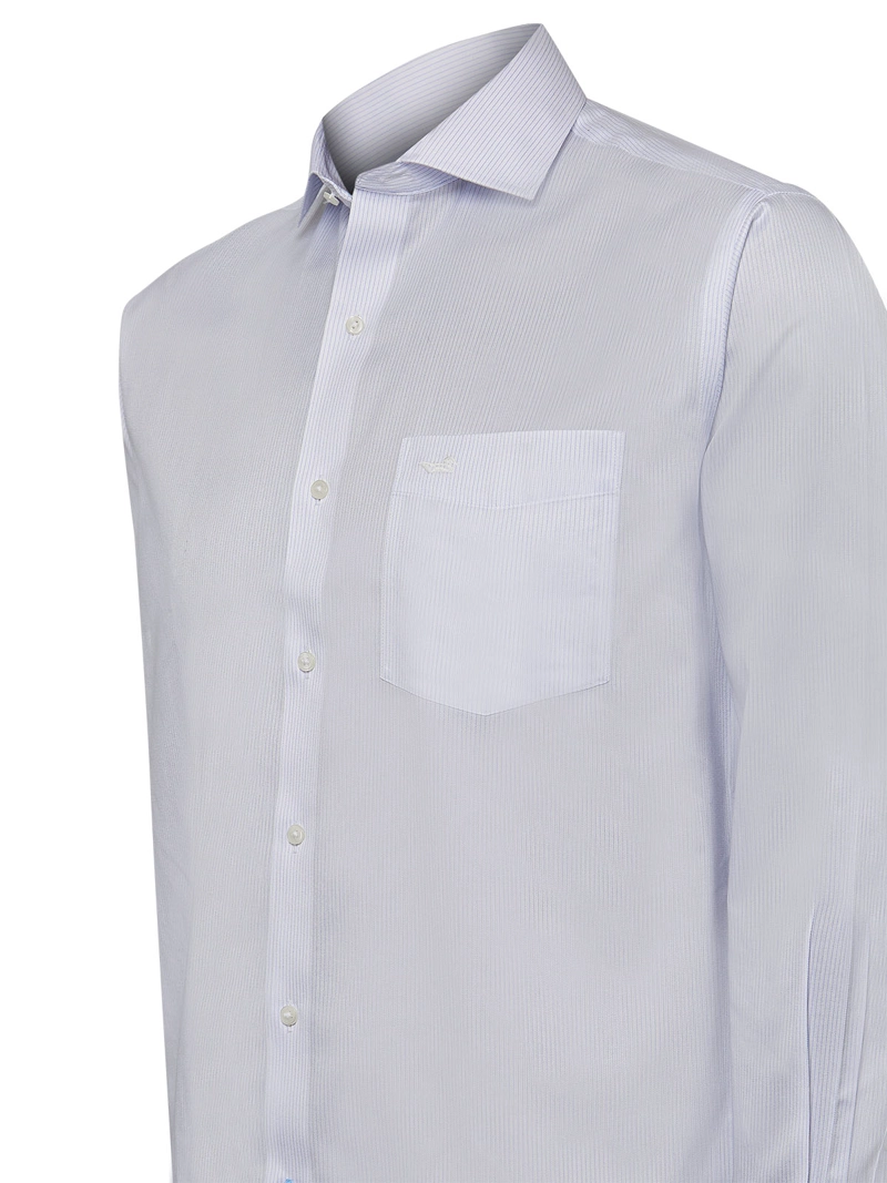 CAMISA ALGODÓN ORGÁNICO HOMBRE ROCKFORD BLANCO CUELLO ITALIANO WF - 5